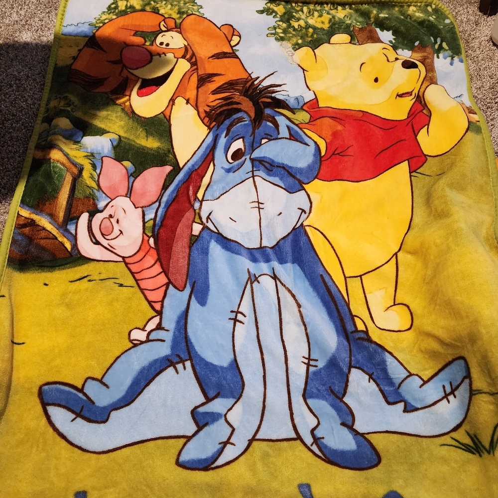 Large weenie the pooh blanket